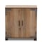 Baxton Studio Cyrille Farmhouse Rustic Finished Wood 2-Door Shoe Cabinet 169-10886 - alternate 5